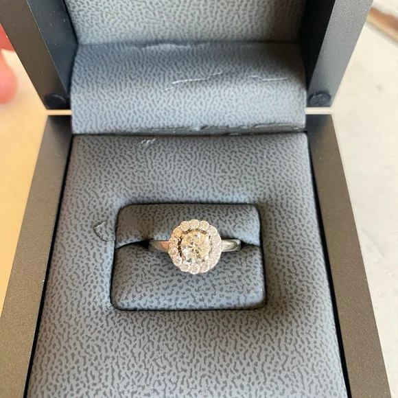 Natural Tolkowsky vintage inspired engagement ring, size 6, 0.71 total cts - Picture 13 of 13